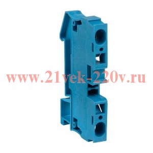 Колодка клеммная JXB-ST-6 57А самозажимная син. EKF plc-jxb-st-6-blue