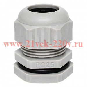 Сальник PG25 IP54 отв. d31мм провод d16-21мм (уп.2шт) PROxima EKF plc-pg-25-2-r