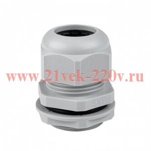 Сальник PG21 IP54 d отв. 27мм/d провод. 13-18мм PROxima EKF plc-pg-21-r