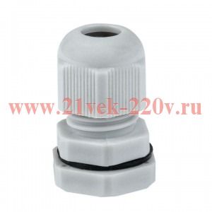 Сальник PG7 IP54 d отв. 11мм/d провод. 3-6.5мм PROxima EKF plc-pg-7-r