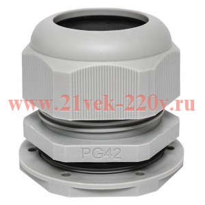 Сальник PG42 IP54 отв. d53мм провод d32-38мм (уп.1шт) PROxima EKF plc-pg-42-1-r