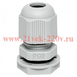 Сальник PG9 IP54 отв. d16мм провод d4-8мм (уп.4шт) PROxima EKF plc-pg-9-4-r