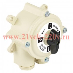 Пакетный переключатель (реверс) ПП 3-40/Р М2 пл. IP56 EKF PROxima