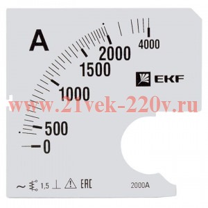 Шкала сменная для A961 2000/5А-1,5 EKF PROxima