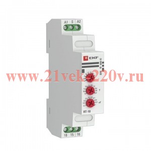 Реле времени (10 устанавл. функц.) RT-10 12-240В EKF PROxima