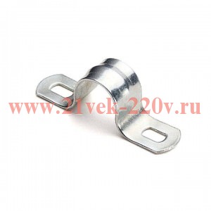 Скоба двухлапковая d25-26мм метал. (уп.10шт) PROxima EKF sm-2-25-26-r