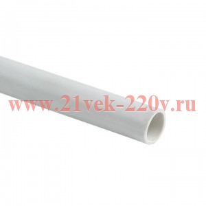 Труба ПВХ гладкая жесткая d20 бел. (дл.2м) PROxima EKF trg-20w-2m