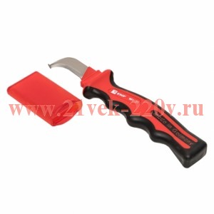 Нож для снятия изоляции с пяткой 1000В WS-31 Professional EKF ws-31