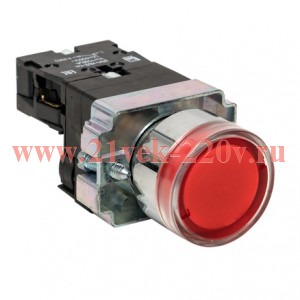 Кнопка BA42 с подстветкой 24В красн. NC IP65 PROxima EKF xb2-bw42-24-65