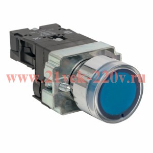 Кнопка BA61 с подстветкой 230В син. NO PROxima EKF xb2-bw61-230