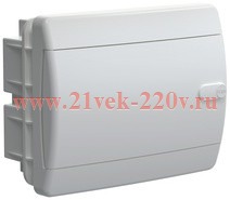 Щит встраиваемый UNION Compact ЩРВ-П-8 8м белая дверь IP41 IEK