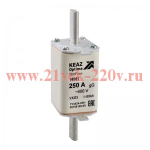 Вставка плавкая OptiFuse NH1 63 400AC 0 gG УХЛ3 КЭАЗ 144689