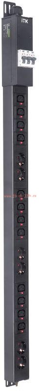 Блок распределения питания BASE PDU PV1113 25U 3ф 32А 6SCHUKO 12C13 3м IEC60309 ITK BS-PV-43-12C13-0