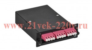 Кассета для кросса ST OM4 MTPm 3хLC-quad (12 ОВ) ITK FCPS-5004-MTPM-012LCQ