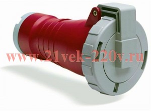 Розетка кабельная ABB 432 C6W IP67 32A 3P+N+E