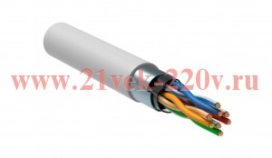 ITK Витая пара F/UTP кат.5E 4x2х24AWG LSZH белый (305м)