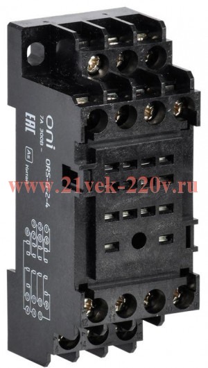 Розетка ORS-G-2-4 для реле OGR-2 4C ONI ORS-G-2-4-G