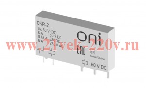 Реле ультратонкое OSR 1C 60В DC ONI OSR-2