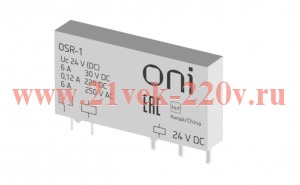 Реле ультратонкое OSR 1C 24В DC ONI OSR-1