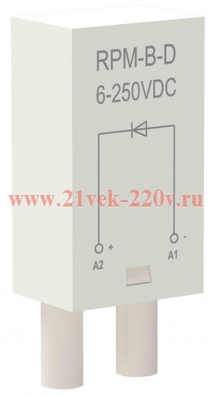 Модуль защиты для реле диод 6-250В DC ONI RPM-B-D-DC6-250V