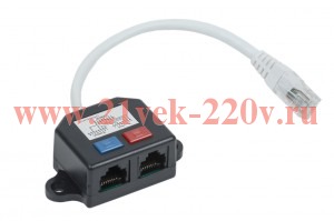 ITK Разветвитель (Y-адаптер) кат. 5Е 2xRJ45-1хRJ45