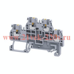 Клемма 2х-ярусная push-in OptiClip CPDL-2.5-2L-I-BU син. КЭАЗ 331863