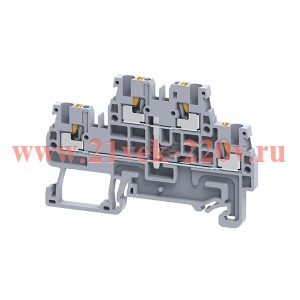 Клемма 2х-ярусная push-in OptiClip CPDL-2.5-2L-I-S сер. КЭАЗ 331864