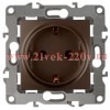 Розетка 2P+E Schuko 16A-250В IP20 Эра 12, бронза 12-2101-13