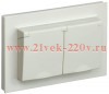 Розетка 2х2P+E Schuko шторки с крышкой 2-я 16А IP44 IEK BRITE бежевый в сборе (РСбш12-3-44-БрКр)