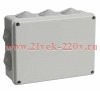 Коробка КМ41244 распаячная для о/п 190х140х70 мм IP55 (RAL7035, 10 гермовводов)