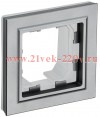 Рамка 1-м IP44 BRITE РУ-1-БрС-44 сталь IEK BR-M12-44-K46