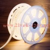 LED Лента 220В, 7.5x20мм, IP67, SMD 2835, 276 LED/м, Теплый белый, 50м