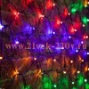 Гирлянда Сеть 2х1,5м, 240LED мультиколор IP44 свечение с динамикой, черный провод, 230В