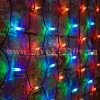 Гирлянда Сеть 2х1,5м, 288LED мультиколор IP65 свечение с динамикой, черный каучук, 230В