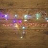 Гирлянда бахрома светодиодная 1,8х0,5м 48LED RGB, 8 режимов свечения, прозрачный провод