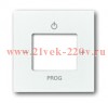 Накладка для механизма цифрового FM-радио 8215 U ABB Basic 55 альпийский белый (8252-94)