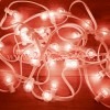 Гирлянда LED Galaxy Bulb String 10м, белый КАУЧУК, 30 ламп*6 LED КРАСНЫЕ, влагостойкая IP54