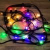 Гирлянда LED Galaxy Bulb String 10м, черный КАУЧУК, 30 ламп*6 LED МУЛЬТИ, влагостойкая IP65