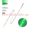 Светодиодная лента FL-Strip 2835-S60-G 12.0W/m GREEN DC-12V IP20 10*5000mm FOTON