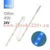 Светодиодная лента FL-Strip 2835-S60-B 12.0W/m BLUE DC-24V IP20 10*5000mm FOTON