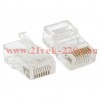 Коннектор RJ-45 TERACOM неэкранированный 8P8C Cat.5E универсальный (уп.10шт) EKF TRC-PLUG-5EUTP-10