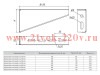 Кронштейн настенный основание 400мм INOX EKF kn400-INOX