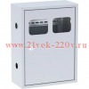 Щит ЯУР на 2 счетчика с двумя DIN-рейками RAL 7022 (400х300х150) EKF uerm-din-400-2-r7022