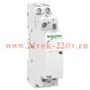 Модульный контактор iCT Acti 9 Schneider Electric 2 полюс 16A 2НО 220В АС 50ГЦ 1 модуль