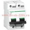 Автоматический выключатель Schneider Electric Acti 9 C120N 2П 80A C 10кА 3 модуля (автомат)