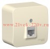 Розетка компьютерная RJ45 кат.5E Blanca Schneider Electric молочная изол.пластина