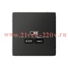 Зарядка USB ArtGallery тип-C 65Вт QC PD базальт Systeme Electric