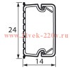 Мини кабель-канал 24x14мм Legrand METRA (кабельный короб)