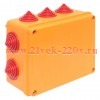 Коробка огнестойкая 190х140х70мм IP55 10 двойных клеммников 0.5-4кв.мм EKF plc-kmrf-190-20-04