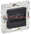 Розетка компьютерная 2-ая RJ45 кат.5E SKANDY SK-K03Bl черный IEK